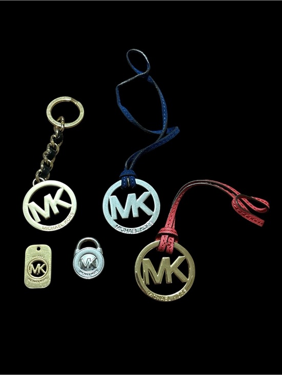 Michael Kors Other - Michael Kors MK Logo Leather Strap Keychain/Bag Charm Bundle